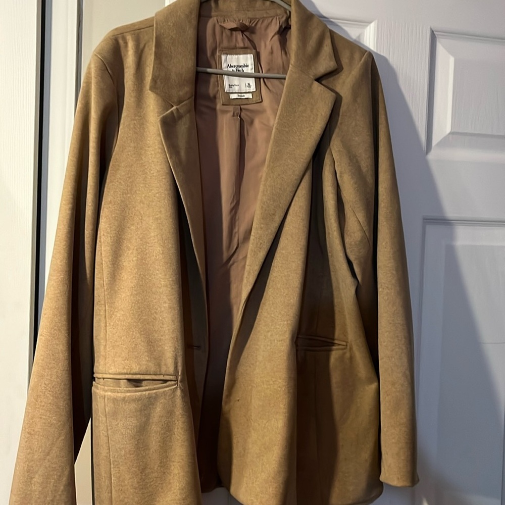 Tan Abercrombie blazer